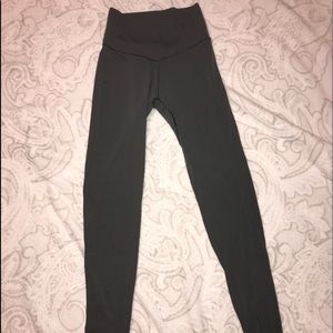 high waisted camo green aerie leggings